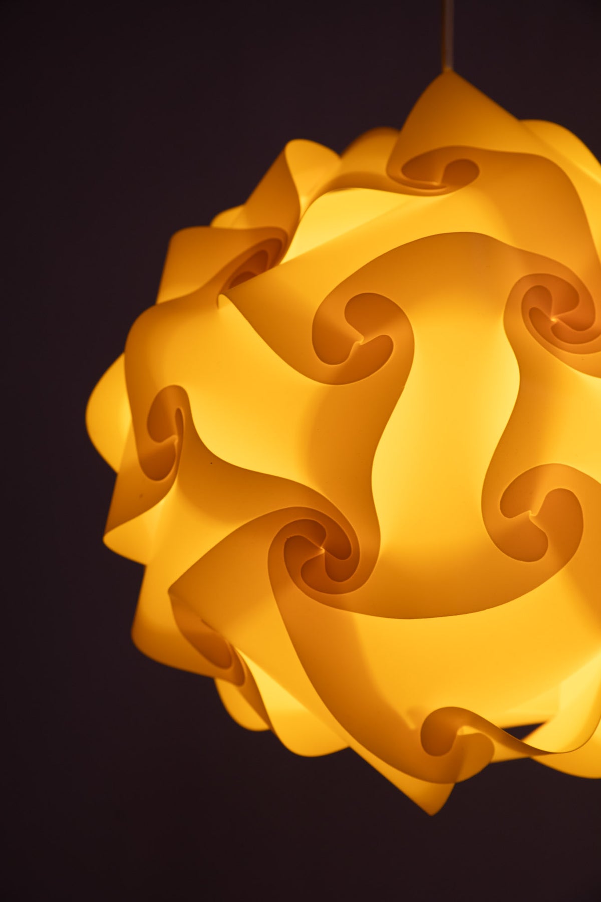 Large Puzzle Lamp in Gold