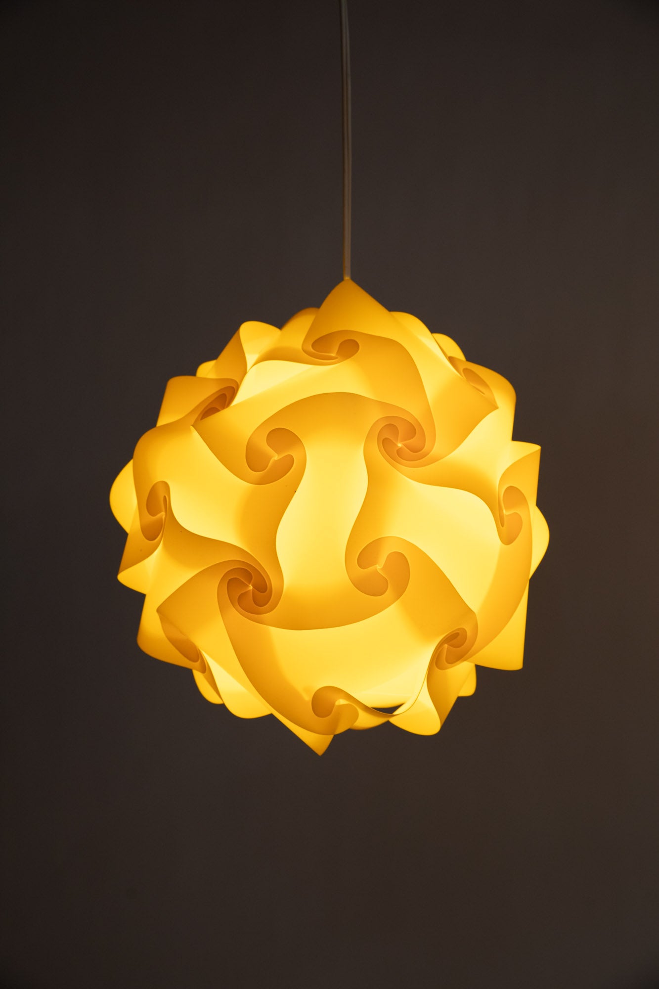 Large Puzzle Lamp in Gold