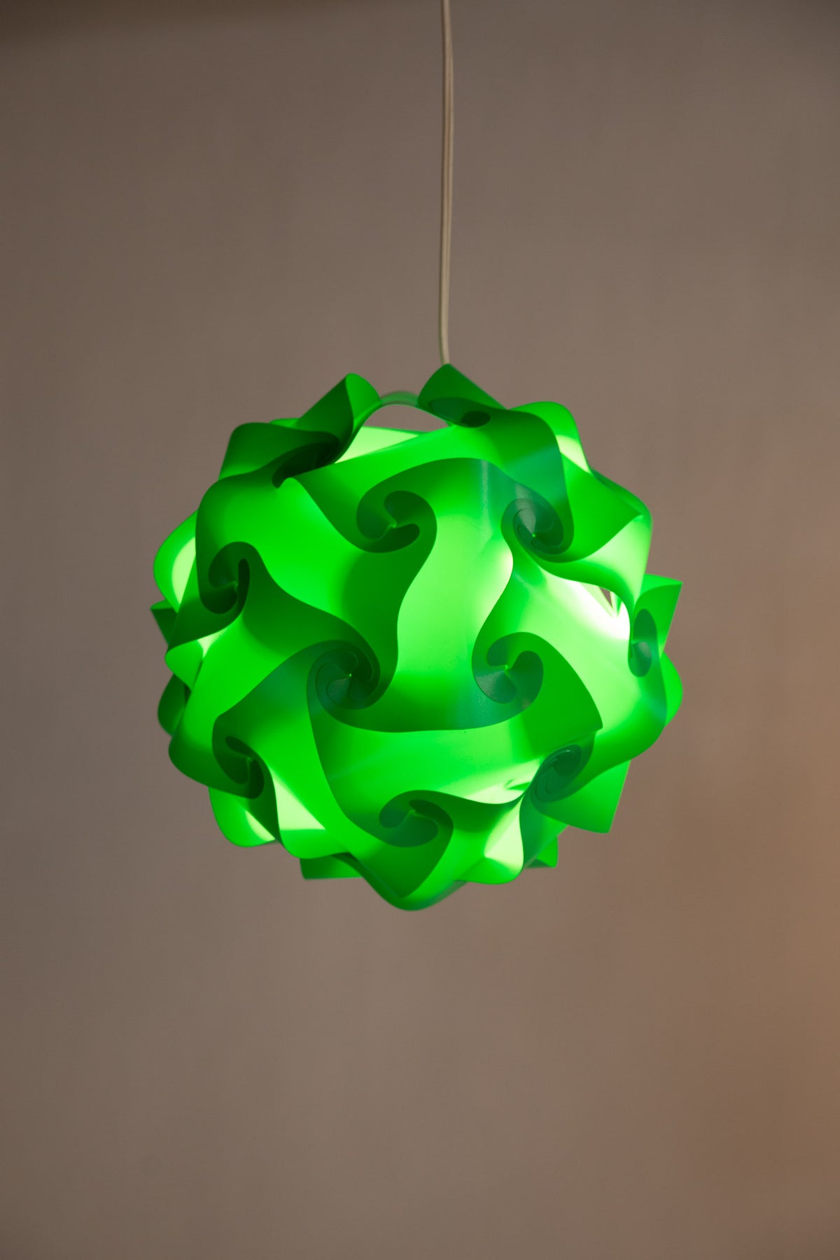 Large Puzzle Lamp in Green