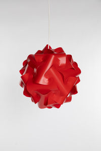 Large Puzzle Lamp in Red