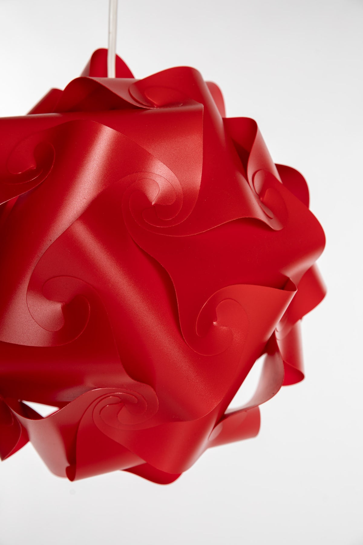 Large Puzzle Lamp in Red