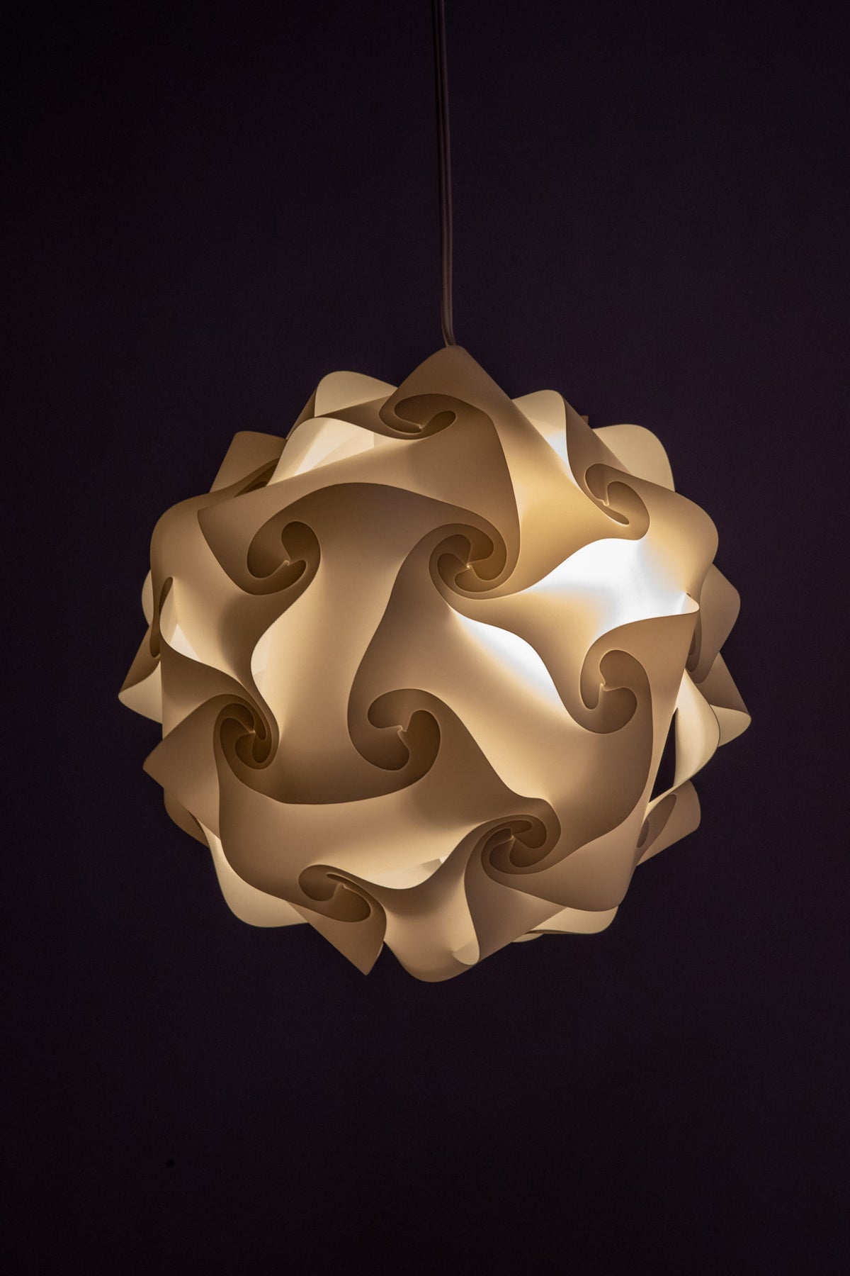 Large Puzzle Lamp in White
