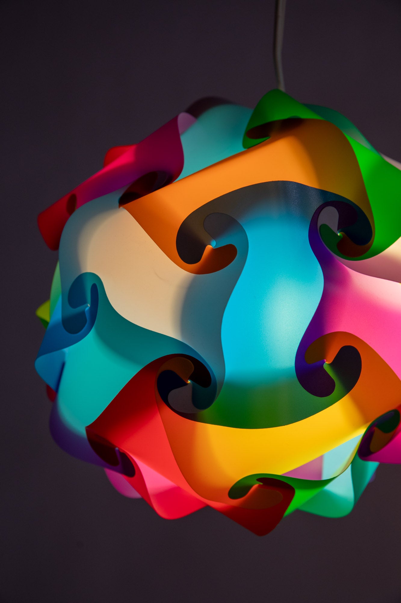 Medium Puzzle Lamp in Multicolor