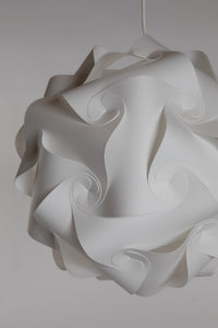 Medium Puzzle Lamp in White