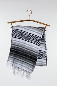 The Recycled Mexican Falsa Blanket in Gray