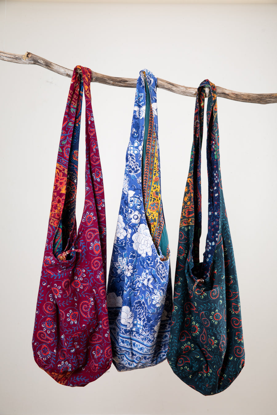 One of a Kind Reversible Block Print Bag