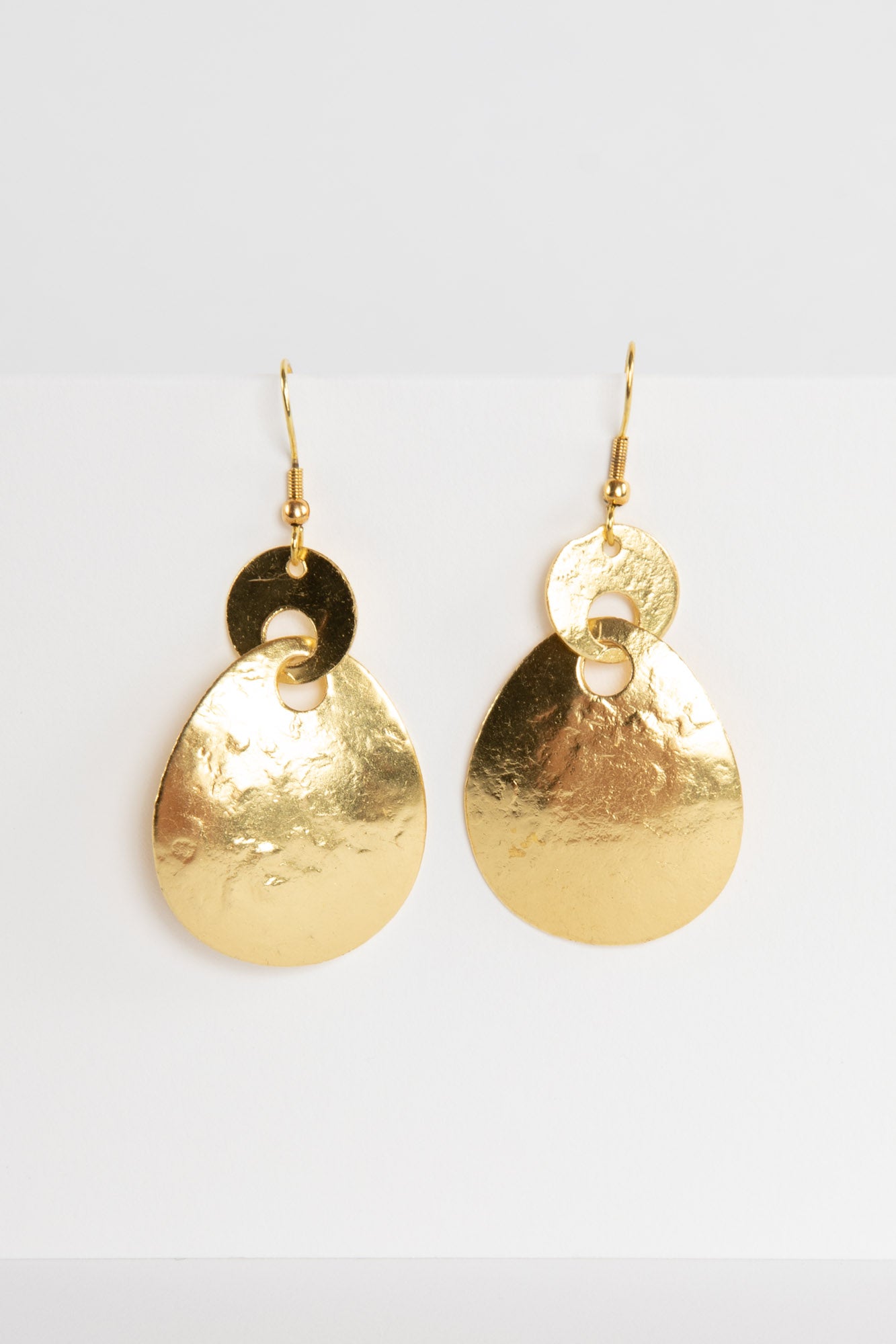 Rohan Golden Metal Earrings in Gold