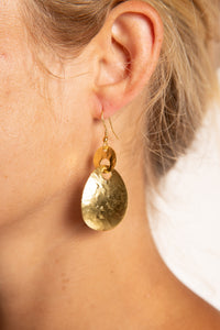 Rohan Golden Metal Earrings in Gold