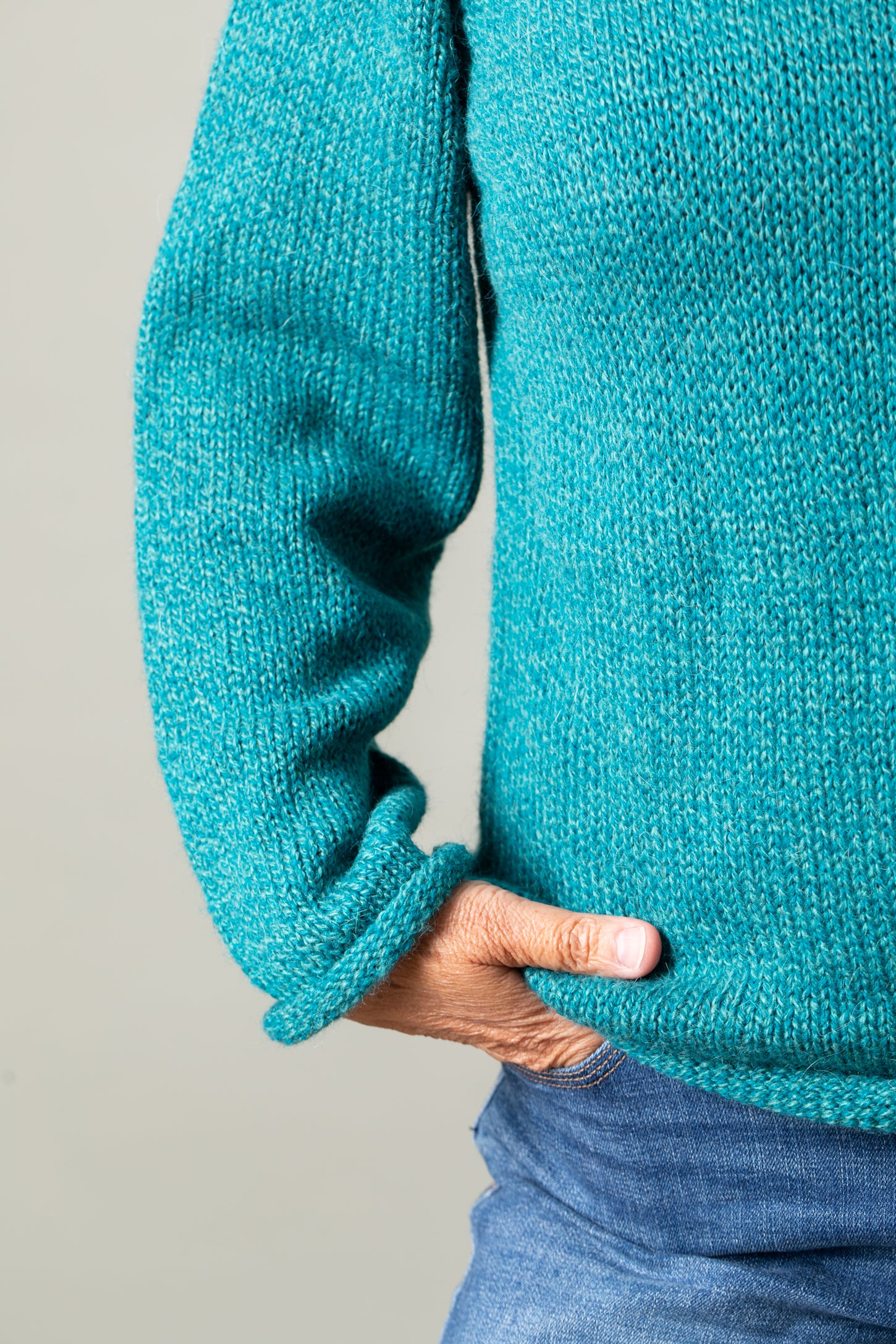 ★★ ★★ Men's Relaxed Fit Alpaca Wool Knit Swea Men's Sweater Made of Alpaca Wool / Unisex Sweater / Hand