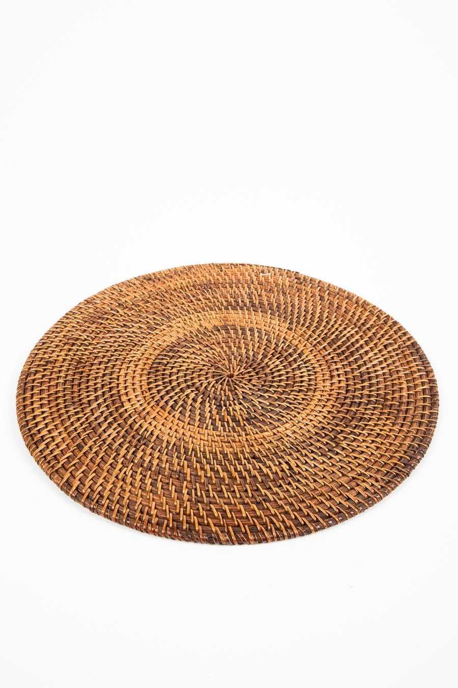 Round rattan placemat 14"