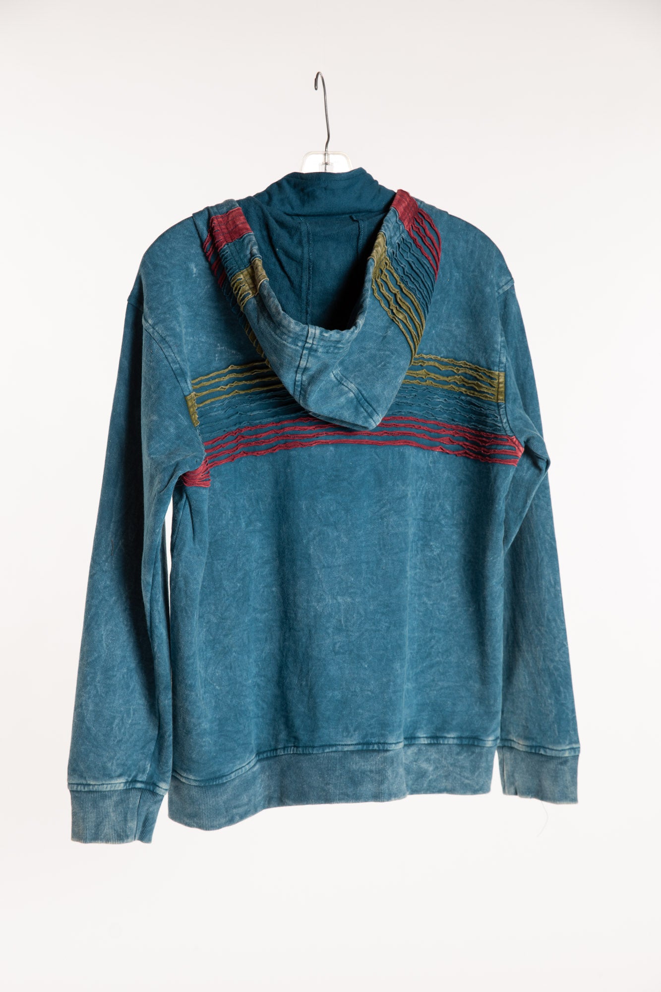 The Blue Sathi Stripe Zip Hoodie