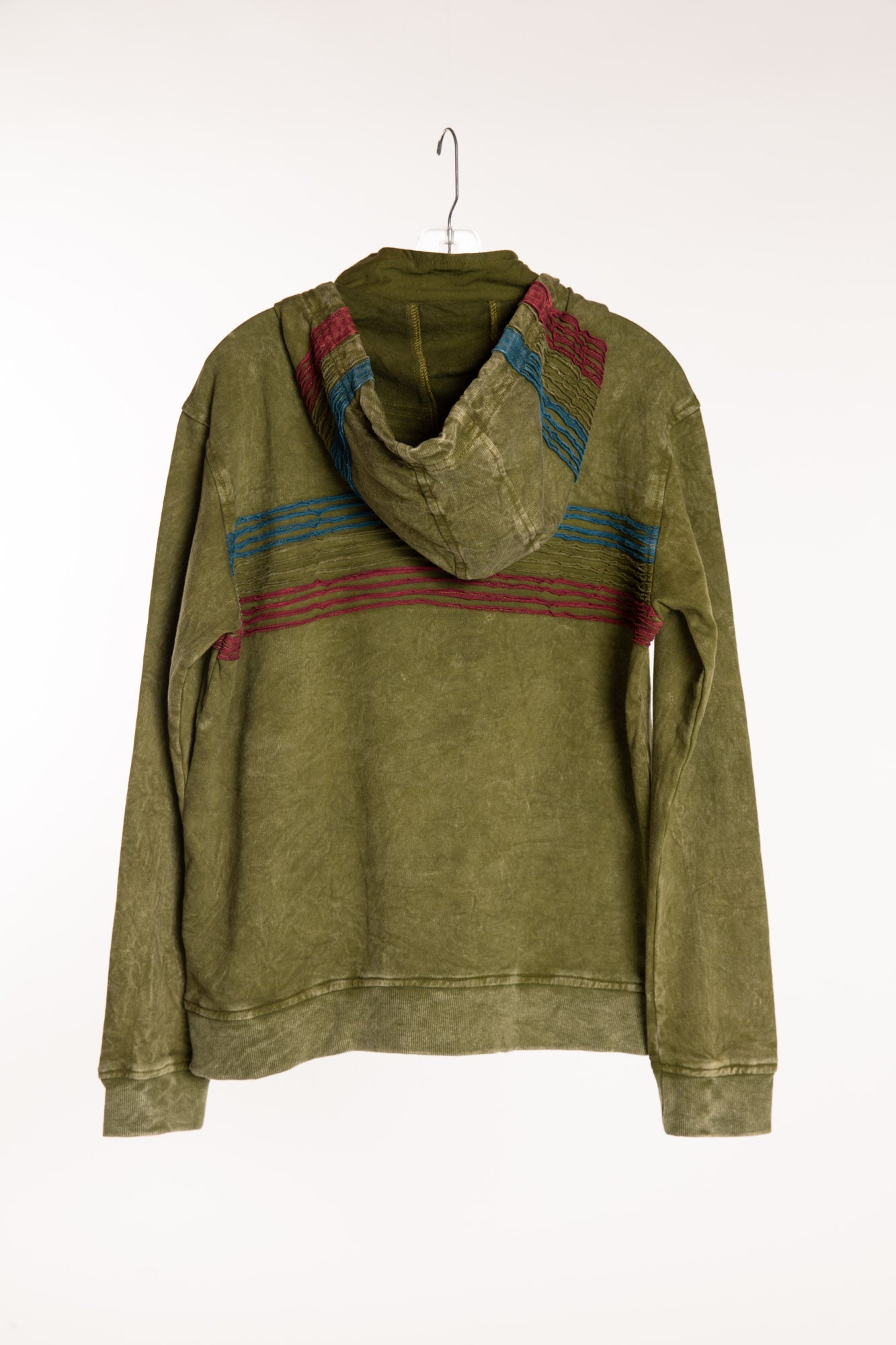 The Olive Sathi Stripe Zip Hoodie