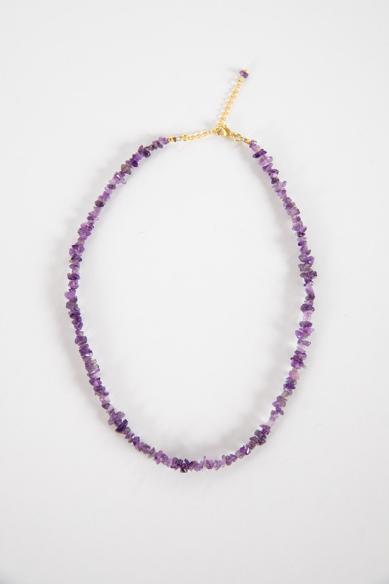 Simple Beaded Amethyst Necklace