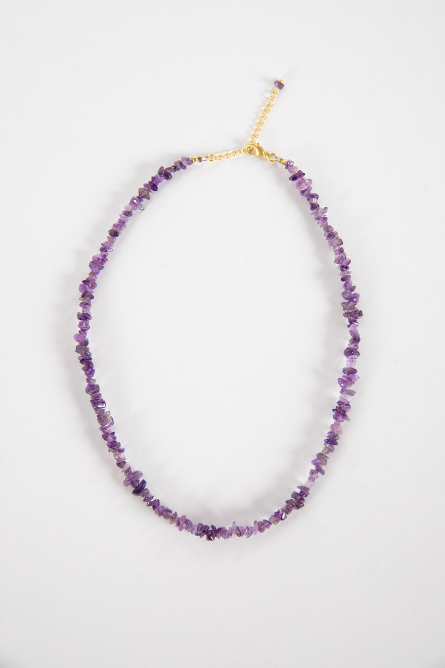 Simple Beaded Amethyst Necklace