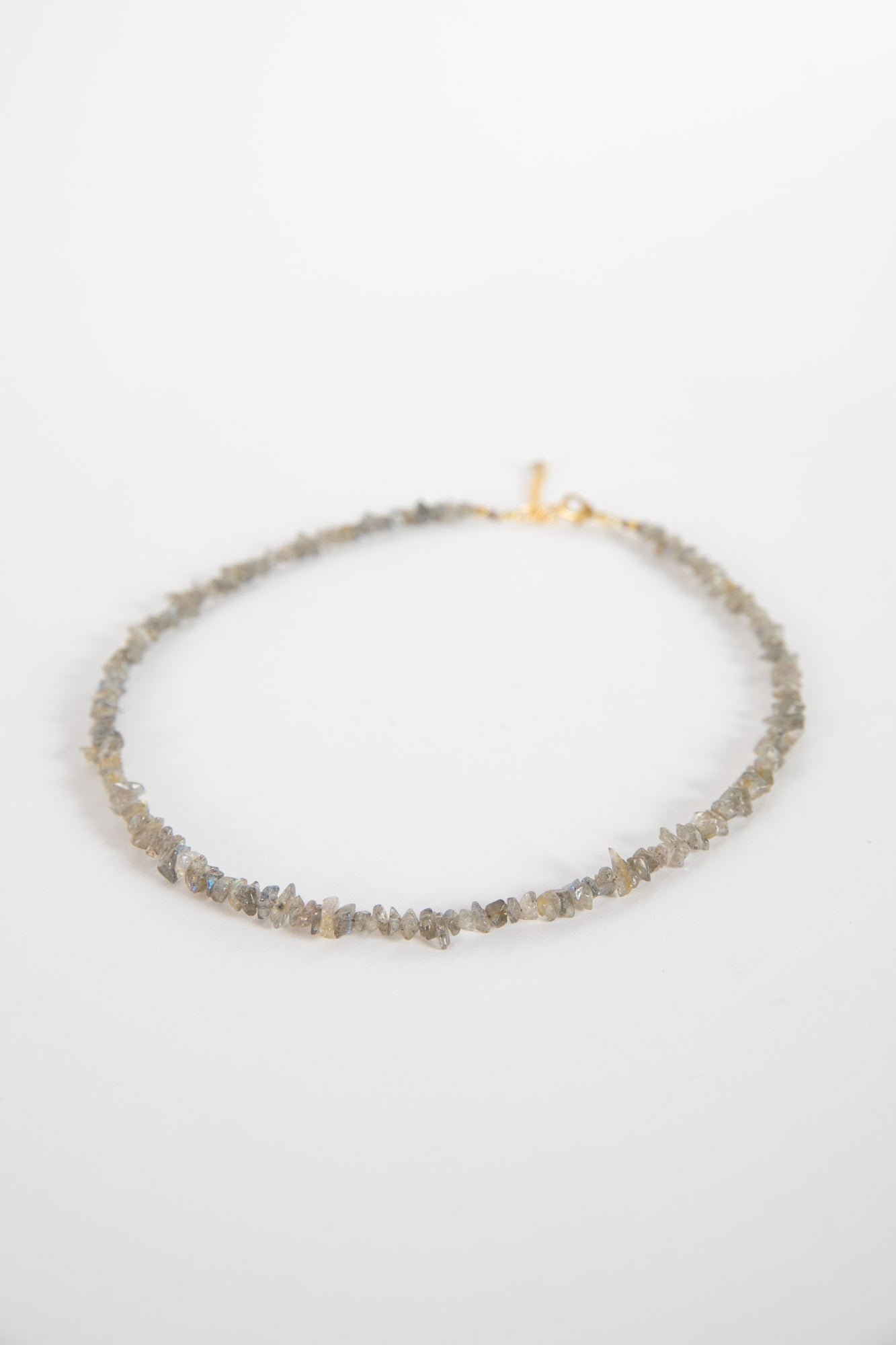 Simple Beaded Labradorite Necklace