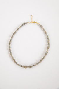 Simple Beaded Labradortie Necklace