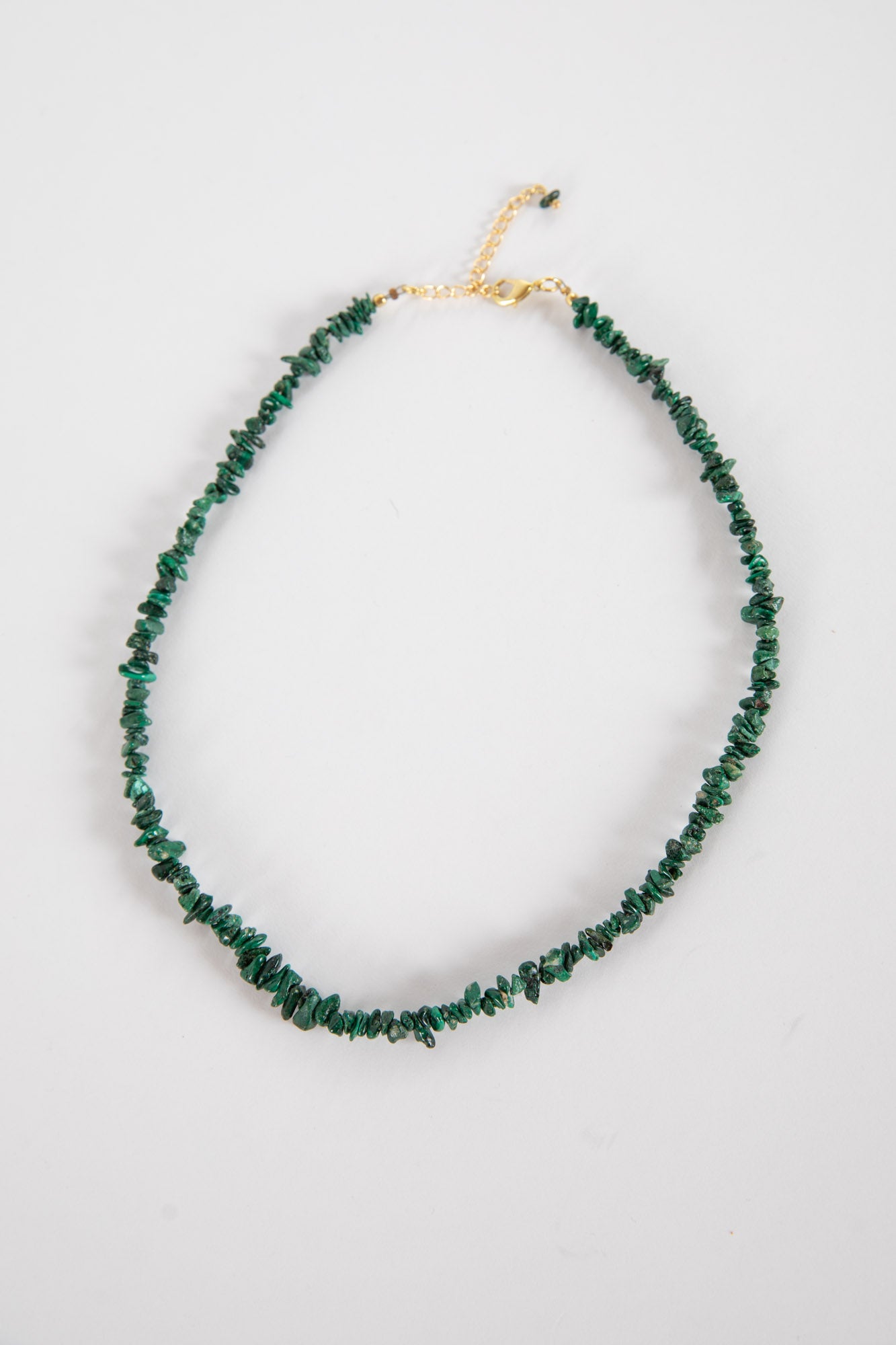 Simple Beaded Malachite Necklace