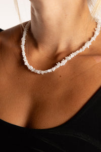 Simple Beaded Moonstone Necklace