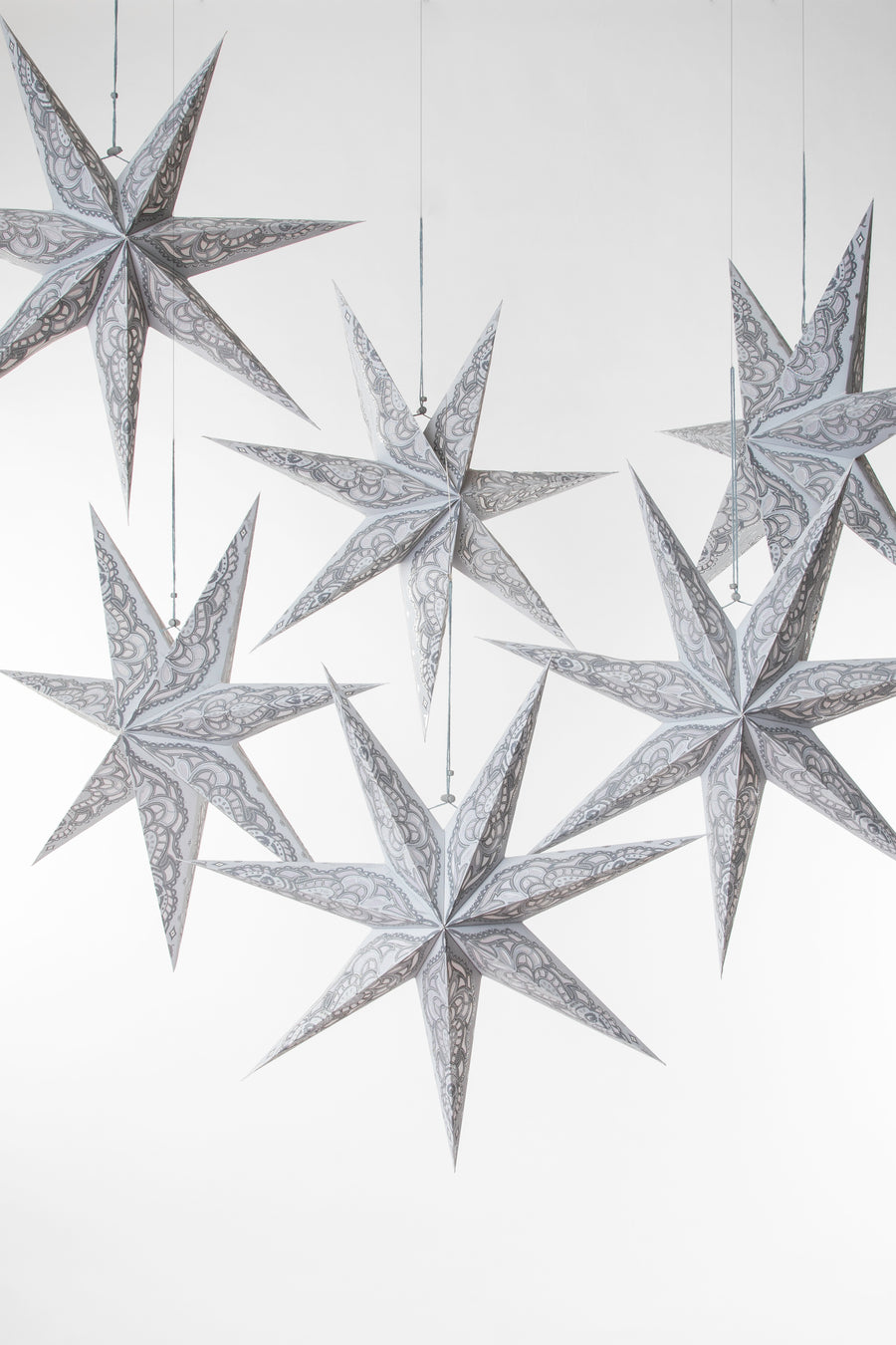 Paper Star Decoration 6 Pack