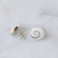 Sterling Shiva Eye Round Studs