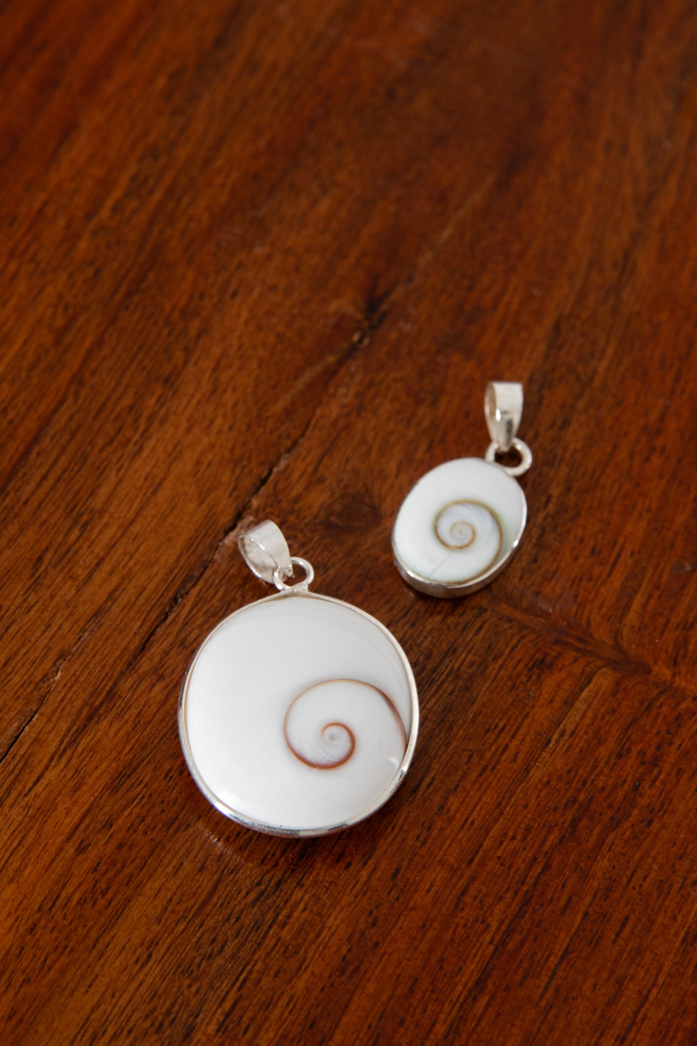 Sterling Silver Shiva Eye Oval Pendant