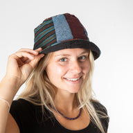 Stone Wash Patchwork Bucket Hat