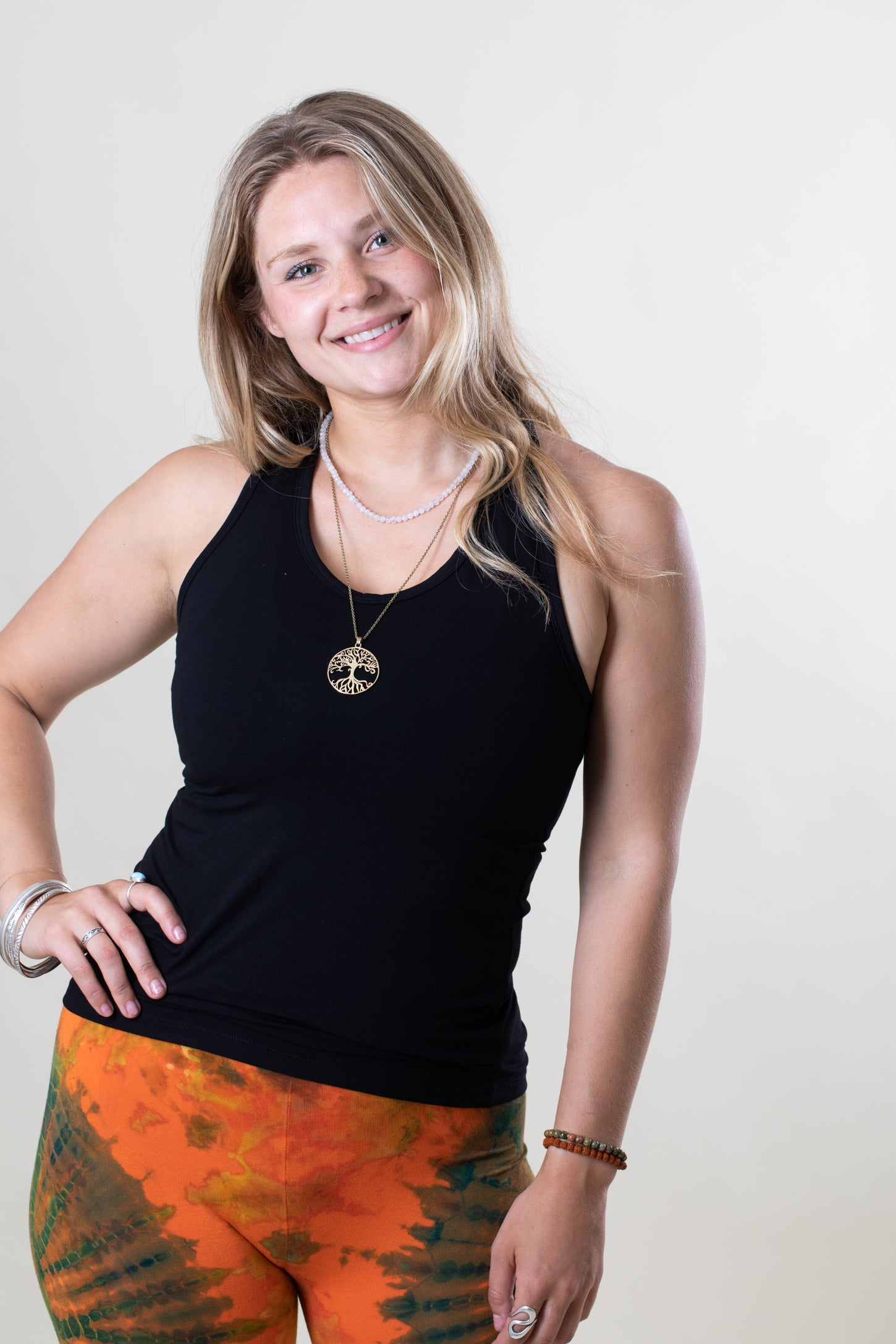 Strappy Cross Back Tank Top