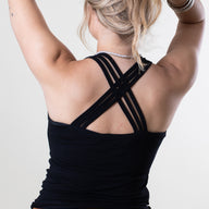 Strappy Cross Back Tank Top