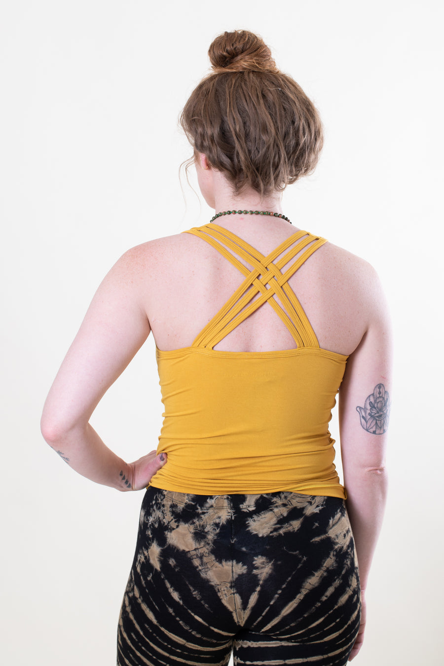 Strappy Cross Back Tank Top