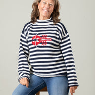 Striped Lobster Alpaca Sweater