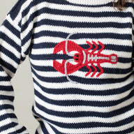 Striped Lobster Alpaca Sweater