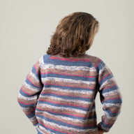 Stripey Roll Neck Alpaca Sweater