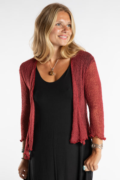 Summer Shrug Lightweight Cardigan | Open Knit Cardigan · Mexicali