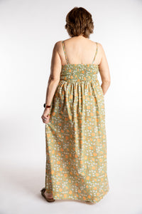 Betty is wearing the Sundara Cotton Maxi Dress in Jade in M/L