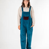 Tokha Color Block Corduroy Overalls