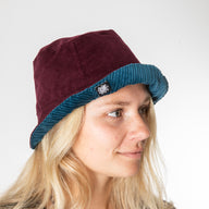 Tokha Color Block Corduroy Hat