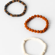 Tres Amigos Beaded Friendship Bracelet Trio
