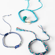 Tres Amigos Beaded Friendship Bracelet Trio