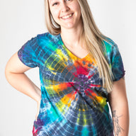 V-Neck Tie Dye T-Shirt