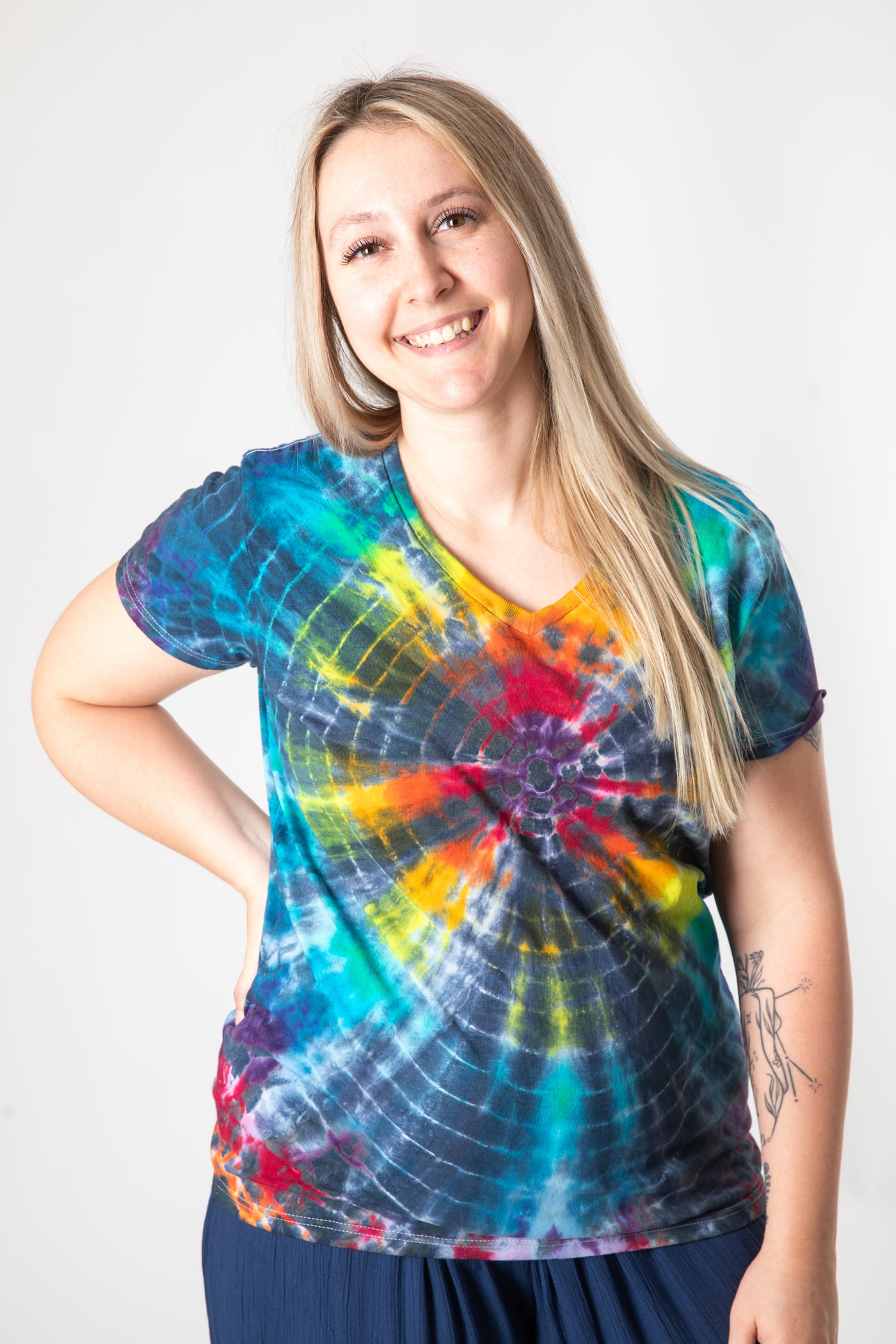 V-Neck Tie Dye T-Shirt