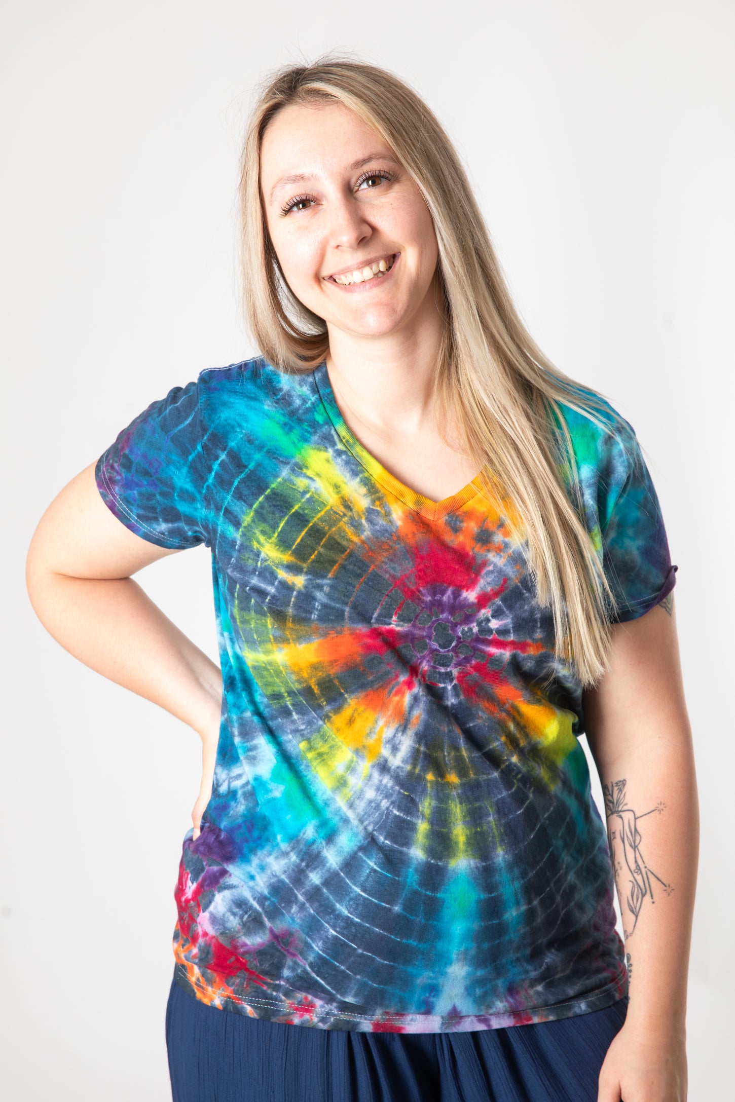 V-Neck Tie Dye T-Shirt