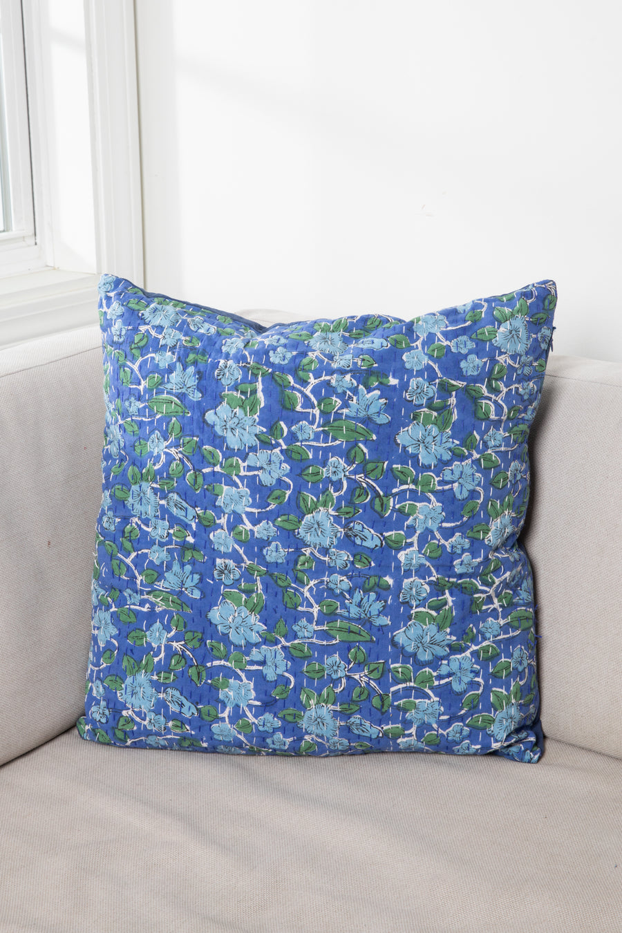 Woven Gudri Block Print Pillow