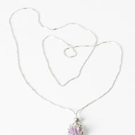 Wrapped Raw Crystal Necklace