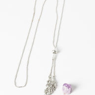 Wrapped Raw Crystal Necklace