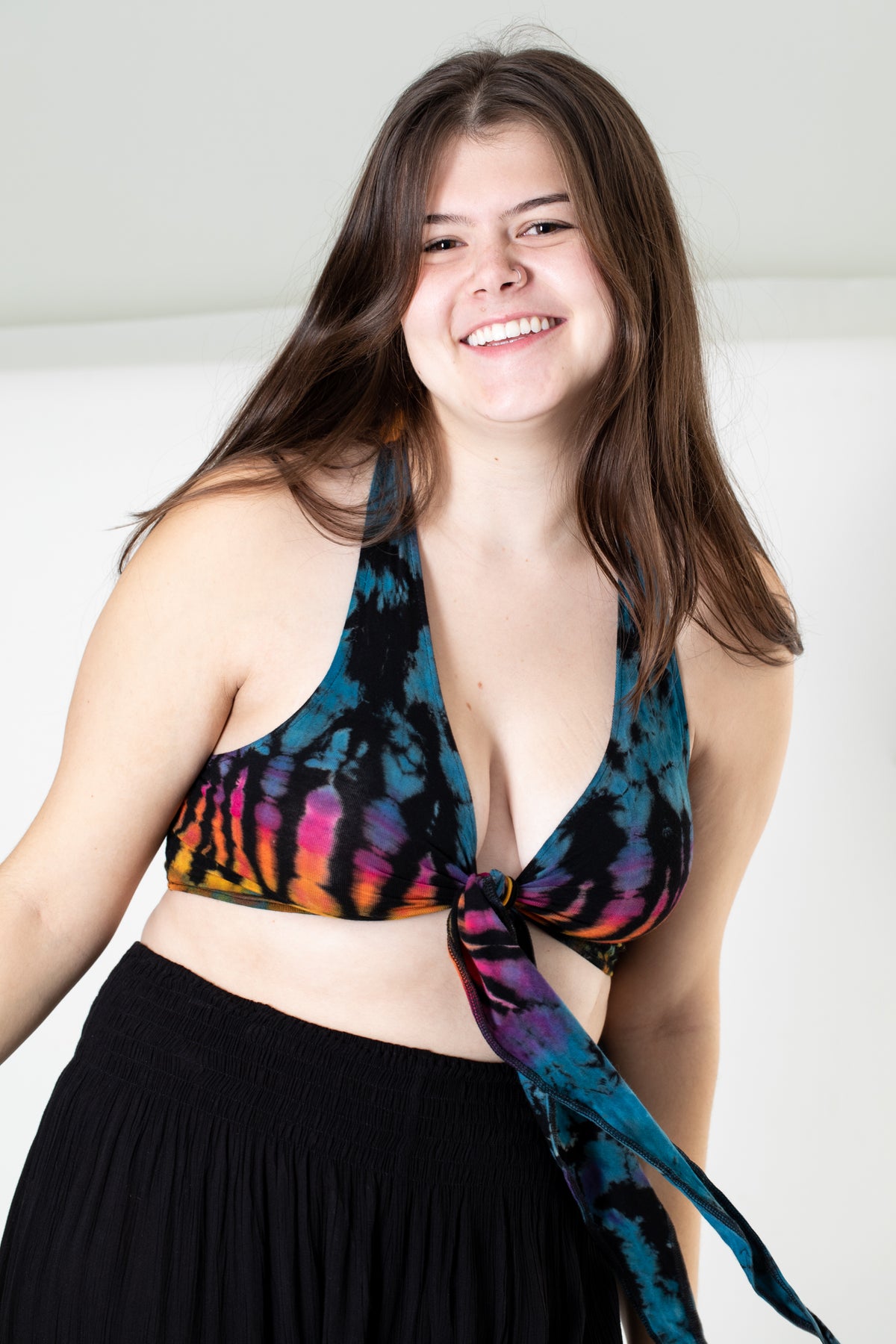 Yoga Wrap Top w/ Tie Front main image 1