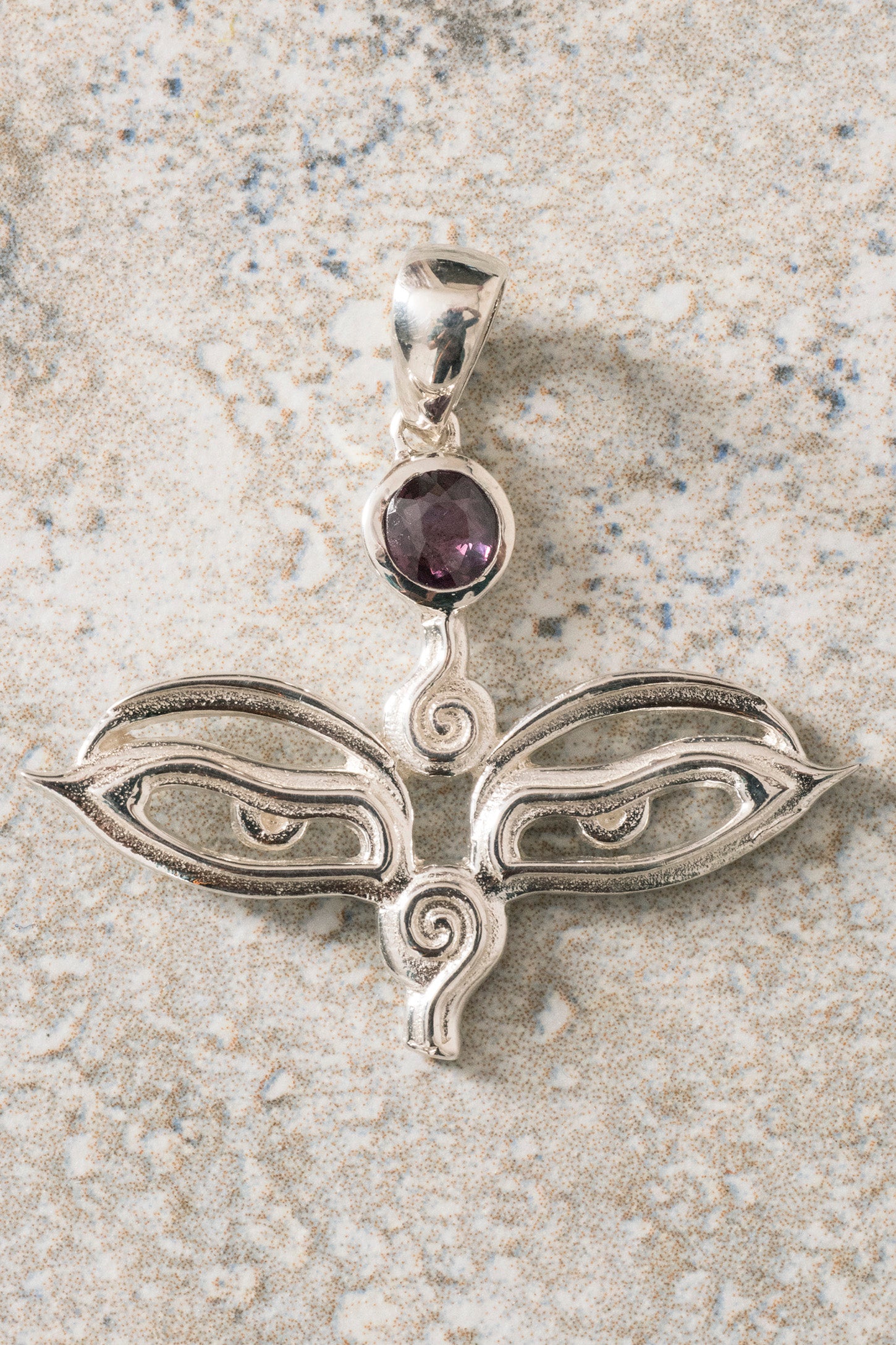 Buddha Eyes w/ Gemstone Pendant - Mexicali Blues