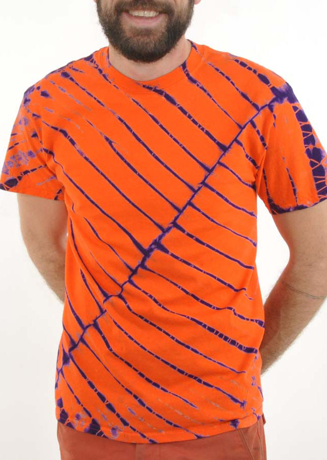 Diagonal Stripe Oracle Tie Dye - Mexicali Blues