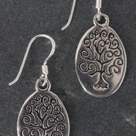 Tree Of Life Coin Earrings