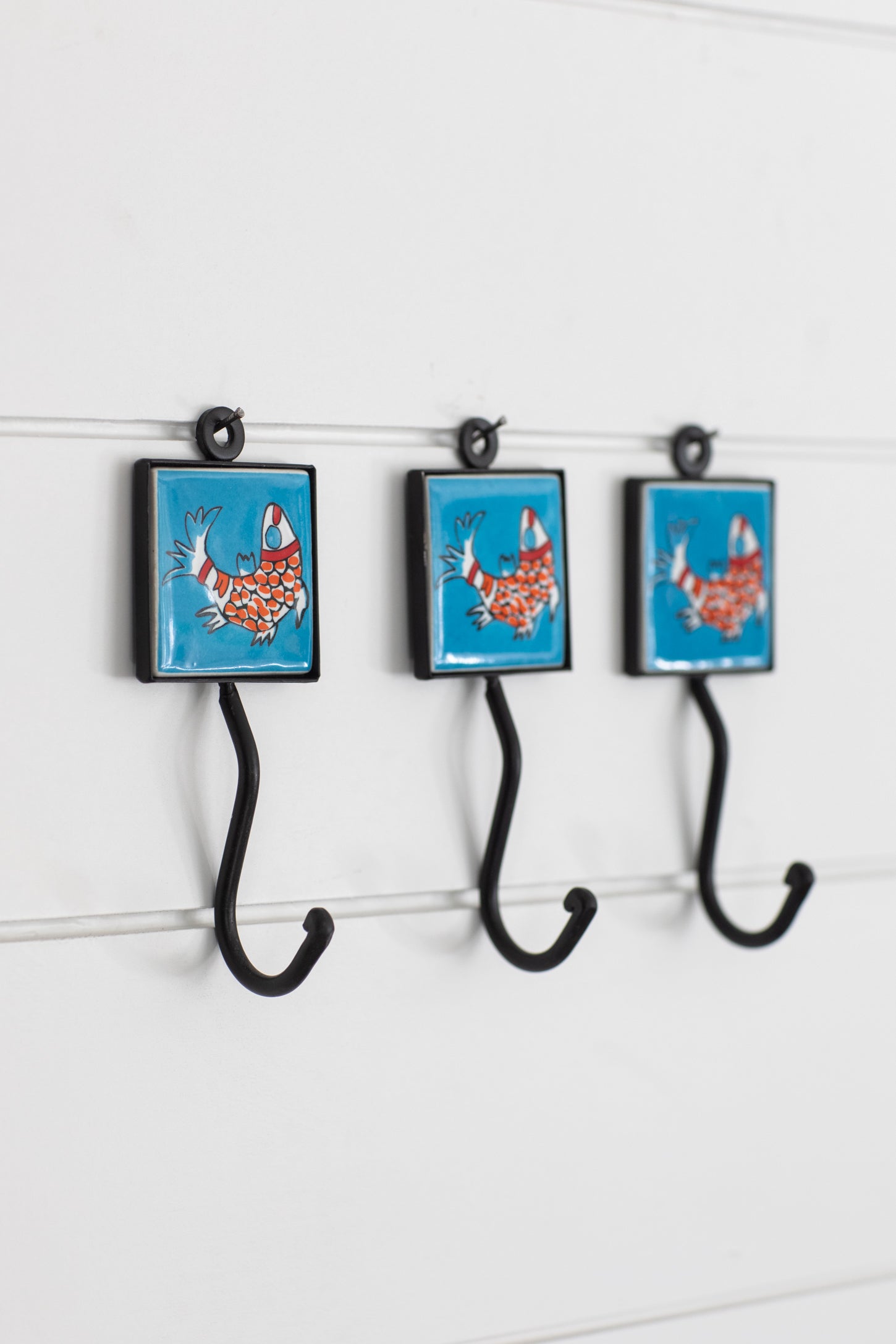 2x2 Ceramic Tile Hook Trio