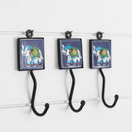2x2 Ceramic Tile Hook Trio